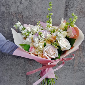 Delicate hydrangea bouquet